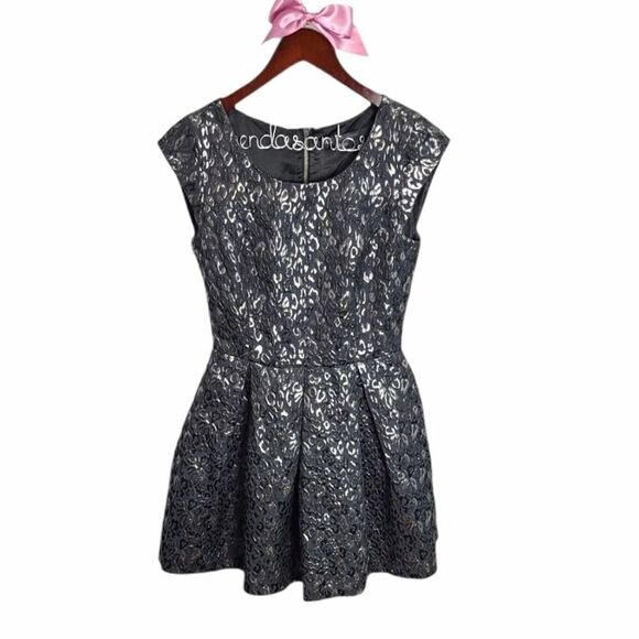 Armani Exchange Dress Size 2 Cheetah Print Black‎ Mini Sleeveless - Picture 1 of 9